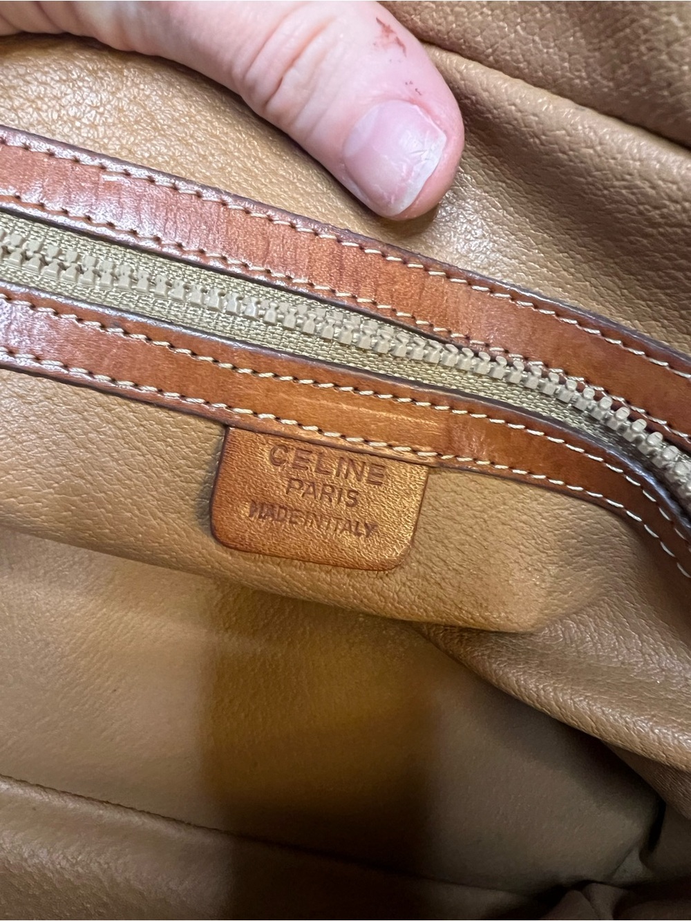 EUC CÉLINE Macadam Leather Dome Satchel M94 (MSRP $900) - Picture 6 of 6